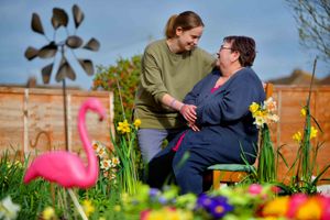 Emily Hackworthy with her mum Angela