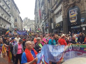 Supporting image for story: Birmingham Pride: Thousands of people join street celebrations across the city