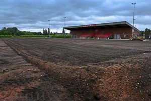 Work is well under way at Stafford Town's Evans Park.