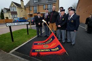 Sapper Clive Smith with the Cannock branch of the Royal Engineers.