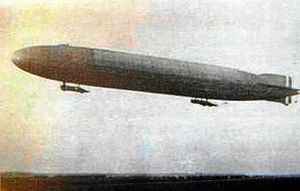 Zeppelins such as this bombed the Black Country