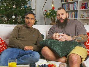 Supporting image for story: Celebrity Traitors stars Joe Marler and Nick Mohammed join Celebrity Gogglebox