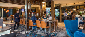 Night in – the comfortable bar offered a perfect end to the evening
