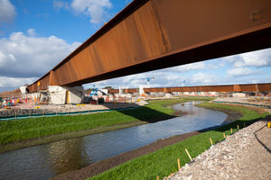 River Cole viaduct and river realignment.