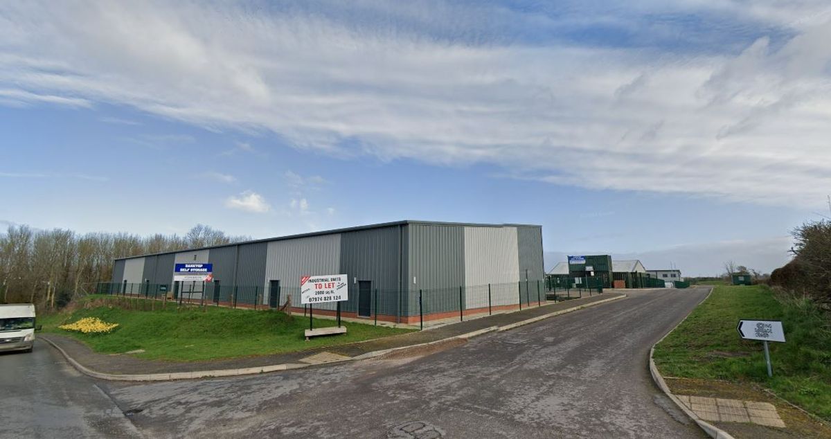 Waste fire tackled at industrial estate near Oswestry - with 100 square metres of rubbish alight