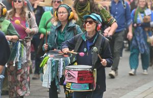 Shrewsbury river campaigners Up Sewage Creek hosting a family-friendly procession through the town on World Water Day