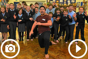 Supporting image for story: Baschurch pupils learn Maori tradition