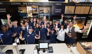 Staff celebrate the opening of the new Odeon Luxe cinema