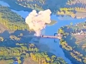 Supporting image for story: Ukrainian president says push into Russian Kursk region is to create buffer zone