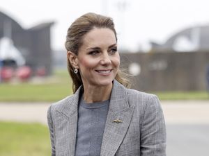 Supporting image for story: Kate ‘takes flight’ over Lincolnshire during visit to RAF base