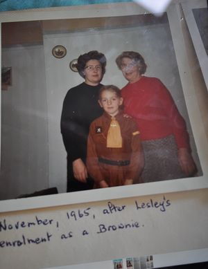 Leslie, who enrolled in Brownies in November, 1965.