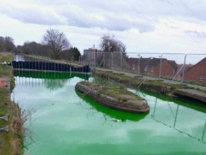 Supporting image for story: Residents reassured about bright green water in Walsall canal