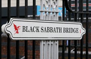 Fans at the Black Sabbath Bridge. Photo: Joseph Walshe/SWNS