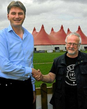 MP Daniel Kawczynski with festival director Alan Surtees 