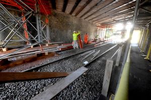 The current work means no trams are able to run between Wednesbury Great Western Street and Edgbaston Village