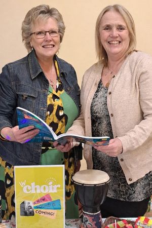 Mandy and Lorraine are launching the Llandrindod Wells Children's Community Choir