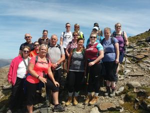 Supporting image for story: Nursing home staff take on Snowdon in memory of colleague