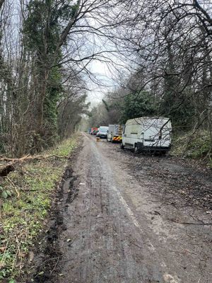 Vehicles that were abandoned at the site. Picture: Telford & Wrekin Council.