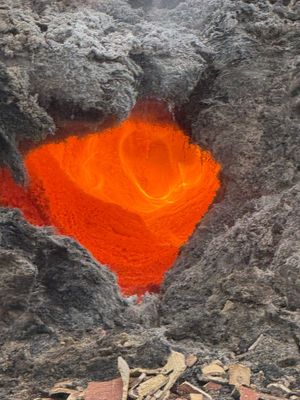 Crews have allowed the fire to "burn out under control". Pic: Bridgnorth Fire Station