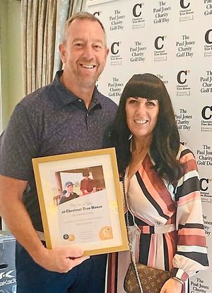 Paul and wife Annette at a Chestnut Tree House charity function.