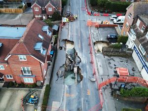 Supporting image for story: Six evacuated households allowed to return home following Surrey sinkhole
