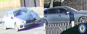 Police are looking to trace the two men captured in CCTV footage as part of their investigation into the fatal hit-and-run