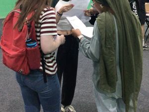 Supporting image for story: Students at Windsor High School and Sixth Form in Halesowen celebrate post-16 results