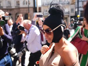 Supporting image for story: Katie Price arrives at court in London for bankruptcy hearing following arrest