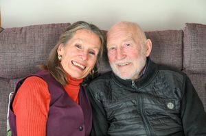 Globe-trotting pensioners Ann Cooper and husband Alan from Rugby, Warwickshire.