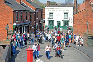 Crowds enjoying the attractions at Black Country Living Museum this weekend