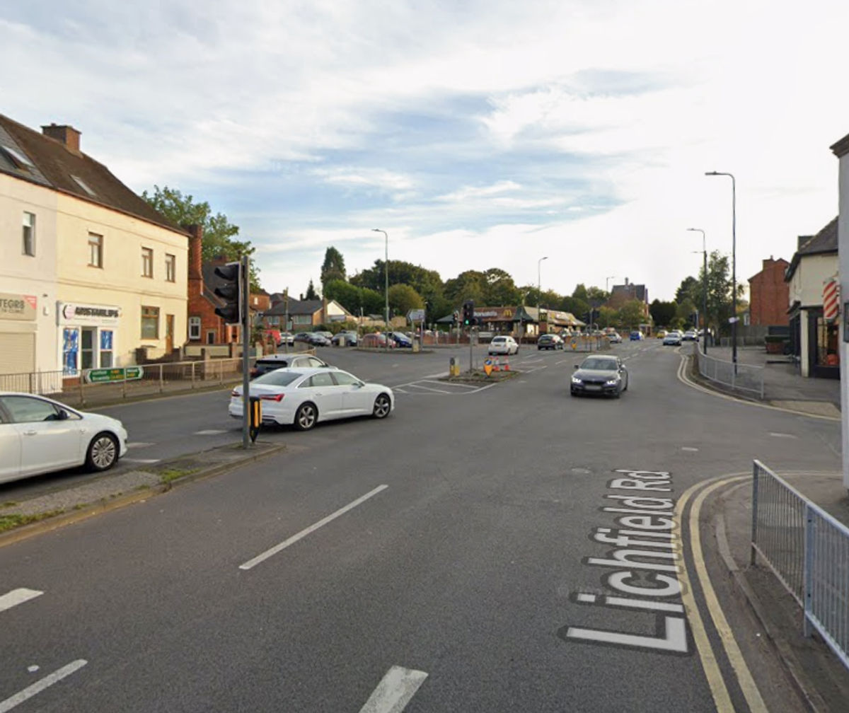 Walsall road partially blocked due to crash near McDonalds