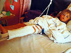 Supporting image for story: Crash girl on mend