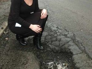 Supporting image for story: Bumpy ride as big hole 'bursts' tyres