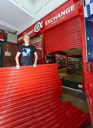 Owner Carl Brown of CEX Exchange, Bilston.
