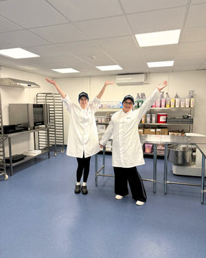 Staff Members of Planet Doughnut in the New Product Development Kitchen