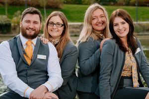 Ian Crampsie, Kimberley Jefferies, Ann-Marie Wood and Libby McKendrick met with customers in Telford