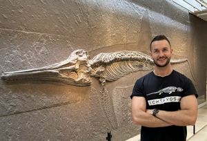 Acclaimed palaeontologist Dr Dean Lomax.