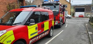 Fire inspectors and officers were at the scene on School Lane