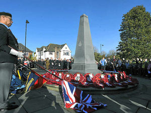 Supporting image for story: Crowds gather as country falls silent