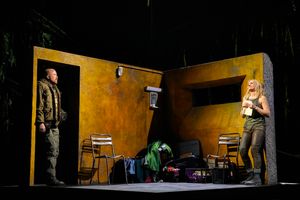 Rory Kinnear and Anne-Marie Duff in Macbeth NT Live. Photo by Brinkhoff Mögenburg