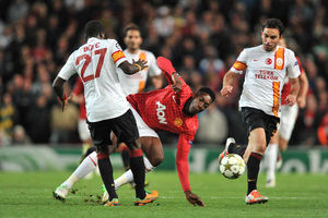 Galatasaray face up against Manchester United in last season's Champions League