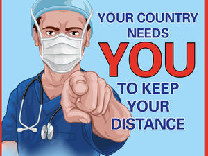 Supporting image for story: 'Your country needs you to keep your distance': Posters promote Second World War spirit amid pandemic