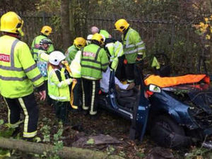 Supporting image for story: Driver cut free through roof after crash on foggy M5