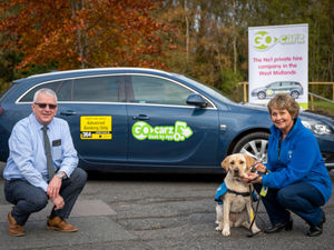 Supporting image for story: Taxi firm gives donation to support training of six guide dogs