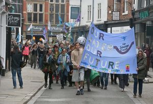 Shrewsbury river campaigners Up Sewage Creek hosting a family-friendly procession through the town on World Water Day