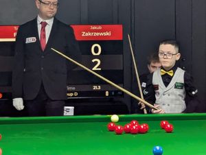 Tommy at the  World Snooker Federation Championships in Bulgaria last month.