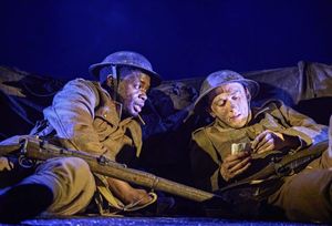 Ike Bennett as David and Tom Sturgess as Albert, young men on The Somme.