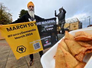 Supporting image for story: Big-hearted fundraiser still full of ideas after five years of walking, fundraising - and samosas