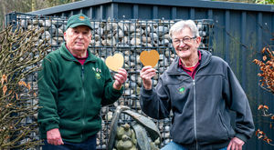 Chris Pettman, the Chair of FOTTP, and Colin Thompson, Vice Chair of FOTTP, promoting the memory plaque scheme.