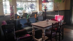 The quirky decor of the pub